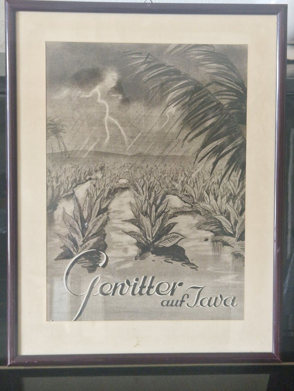 Poster & Bilder: Druckgrafik "Tabak auf Java" – Gebraucht aus Winterthur von Hest1 1