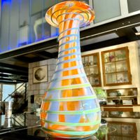 MURANO VINTAGE BUNTE VASE AUS 80-ER, WUNDERSCHÖN
