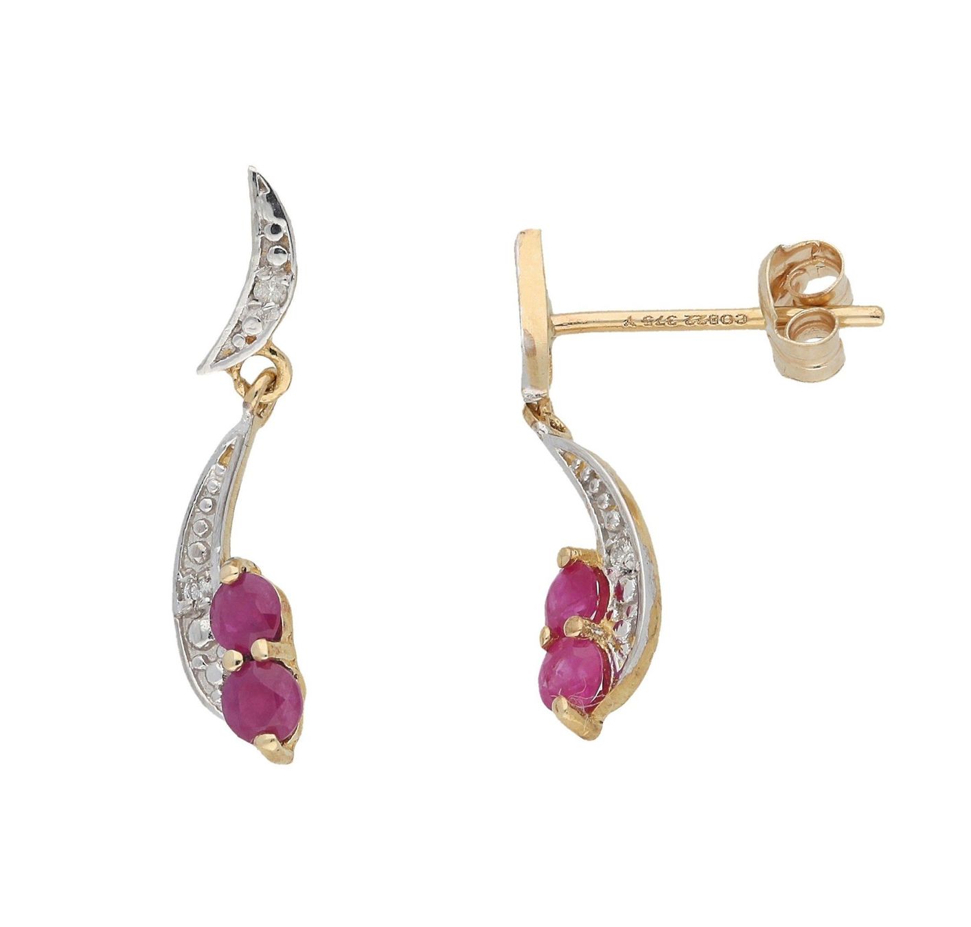 Orecchini pendenti & Orecchini a lobo: Paar Ohrstecker Rubin – Nuovo e nell'imballaggio originale da Hemmental venduto da Royalgold