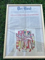 Der Bund Zeitungsteil 6. März 1953 gerahmt 