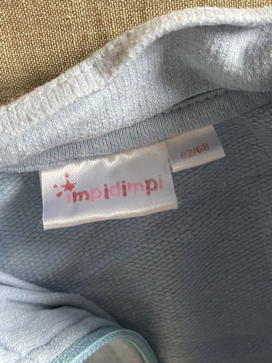 Jacken & Mäntel: Sweatjacke, hellblau mit Blume,  Grösse 62/68 – Gebraucht aus Hirzel von carta9 1