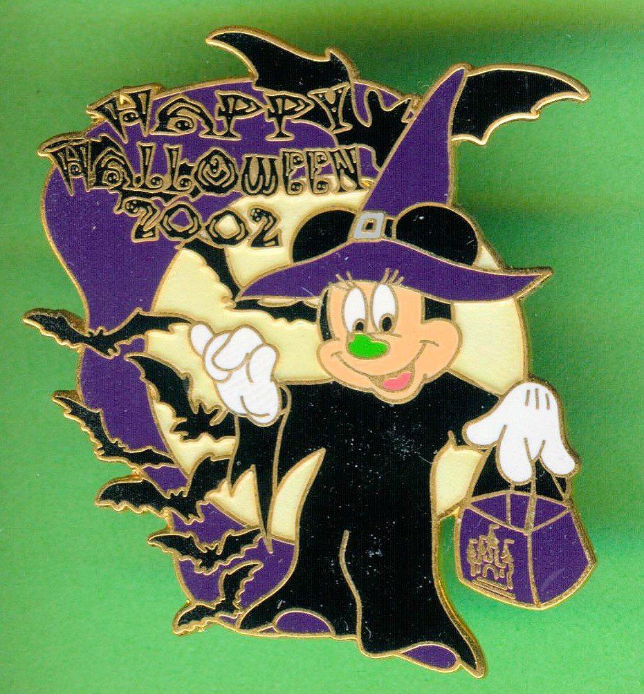 Disney Placchette & Badge: DISNEY  MINNI  Happy Halloween 2002 – Usato da Winterthur venduto da Sammleroase
