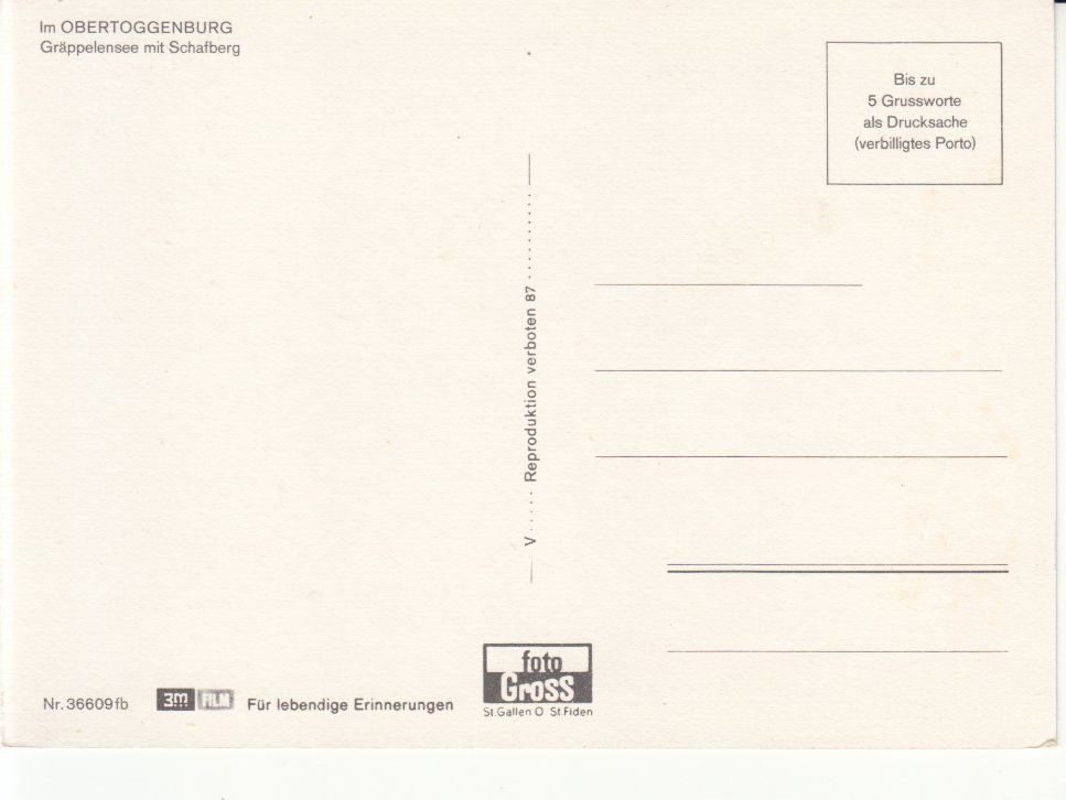 Cartoline postali: Gräppelensee ca. 1970 – Usato da Bürglen TG venduto da StampGraf 1
