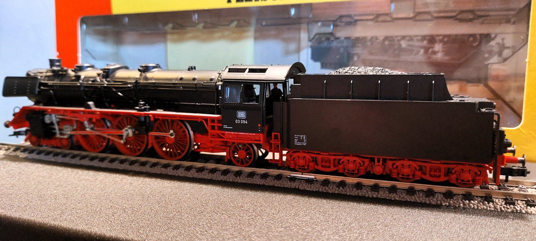 Fleischmann Modellini di ferrovie: Fleischmann 4103 K - Schlepptenderdampflok BR 03 094 der DB – Nuovo (secondo la descrizione) da Rotkreuz venduto da MOBAHN-1zu87 5