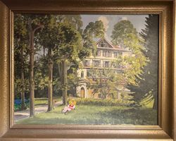 Gemälde von Andor Kovasits, gerahmt, individuell erweitert