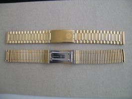NSA/NOVAVIT Uhrenarmband Plaqué Or - 18 mm