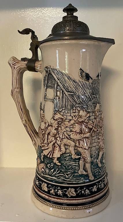 Gläser: Bierkrug mit Zinndeckel – Gebraucht aus Buchs AG von fpatricia 1