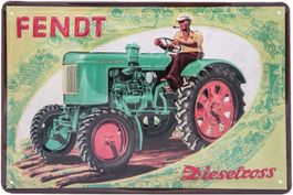 Blechschild 3D-FENDT DIESELROSS