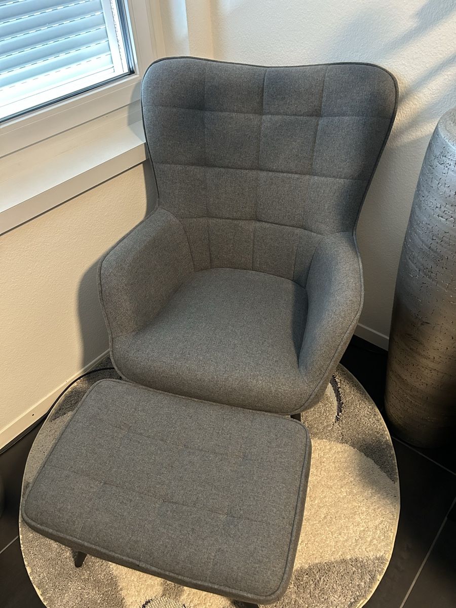 Sessel: Sessel mit Fusshocker – Gebraucht aus Bülach von Bubba01