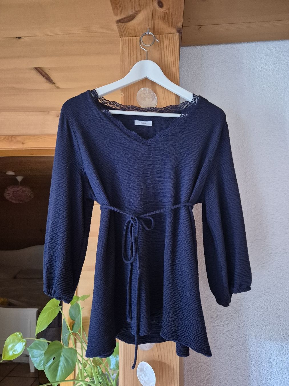 Camicette: Unstandsbluse Schwangerschaft C&A Dunkelblau – Usato da Wynigen venduto da La_Talpa