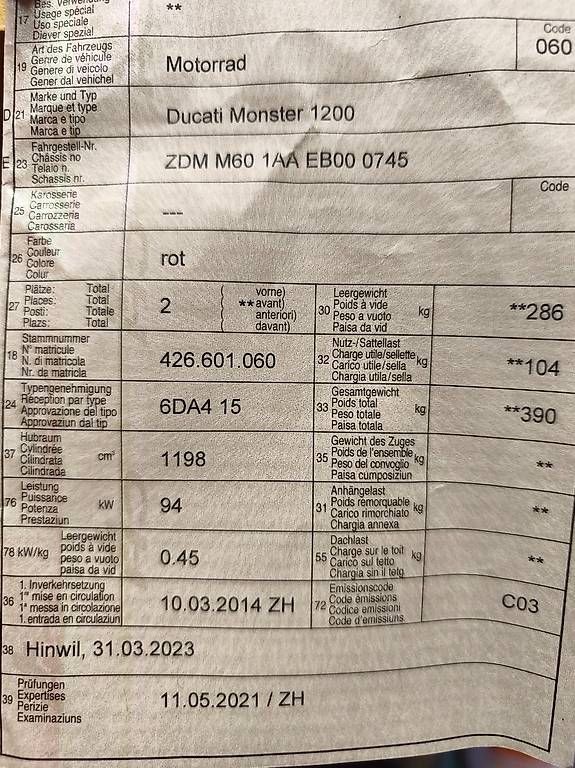 Ducati Strada: Zum verkaufen neuwertig – Usato da Rüti venduto da maxklein 4