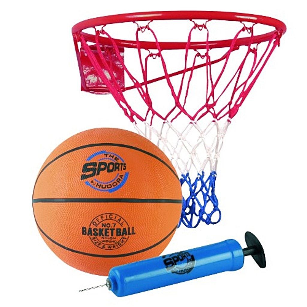 Canestri da basket: Basketball Ball mit Korb und Ballpumpe – Nuovo e nell'imballaggio originale da Wettingen venduto da kochshop