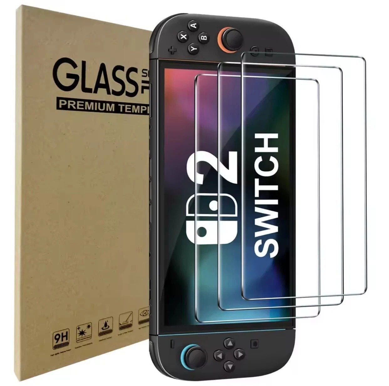 Retouches de peinture & films: für Nintendo Switch 2  Schutzglas Glasfolie – Neuf (Voir description) à Kirchdorf AG par Lionstein