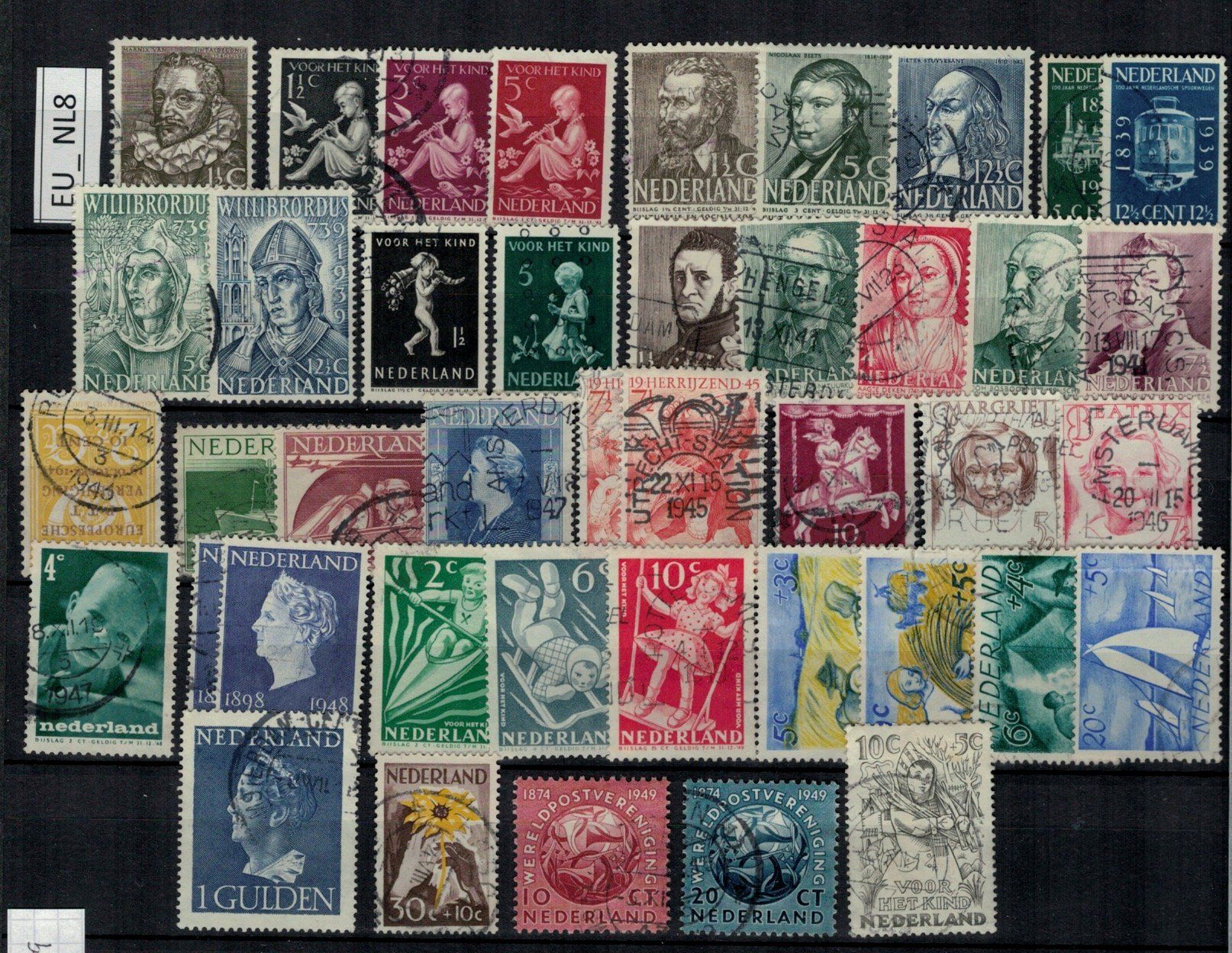 Tutti i francobolli: Niederlande 1938/49, EU_NL8 – Usato da Erlenbach ZH venduto da panstamps