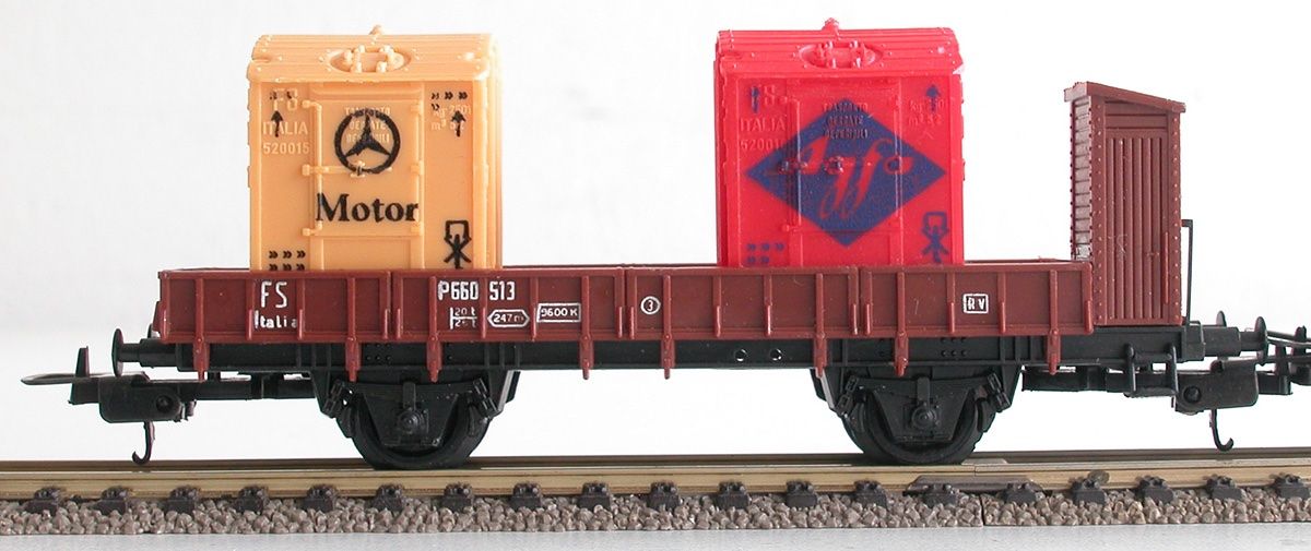 Lima Modellini di ferrovie: Lima 2 Behälterwagen der FS H0 – Usato da Oberwil BL venduto da Klang 2