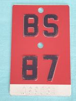 Fahrradnummer Velonummer BS 87