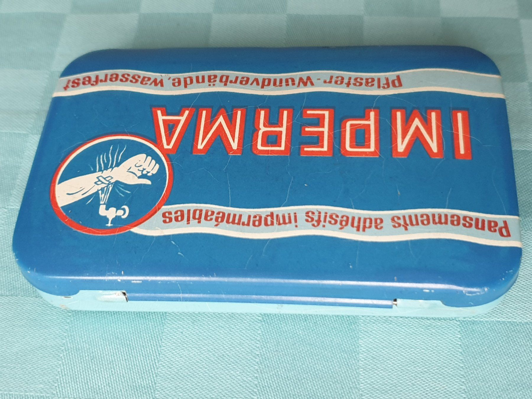 Barattoli: Vintage Blechdose Dose IMPERMA – Usato da Mörschwil venduto da spirspi 5
