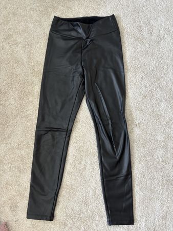 Damen Kunstleder Hose Schwarz Grösse S Calzedonia