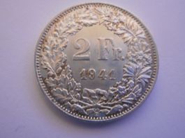 2 Fr. 1941 silber vorz+