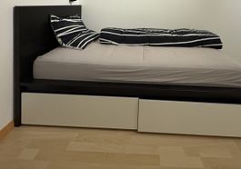 Ikea Bett Malm mit Rost u Matratze