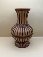 Vase rotin bambou tressé vintage déco artisanale
