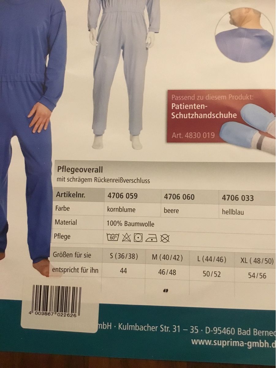 Produits d'entretien: Pflegeoverall CareBasic – Neuf avec emballage d'origine à Bern par Minnie74 2