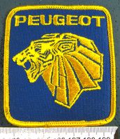 PEUGEOT AUTO LOGO AUFNÄHER/KLEBER GESTICKT MIT LEIM