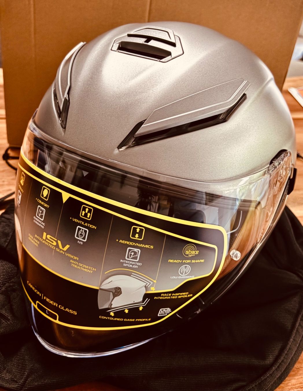BMW Helme & Visiere: BMW Motorradhelm Sao Paulo 60/61 graumatt (NEU) – Neu und originalverpackt aus Ettingen von everchip 3