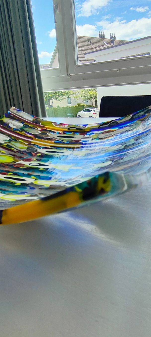 Gläser: Glasschale 30 x 30 cm. Unikat – Gebraucht aus Volketswil von rerererarara 4