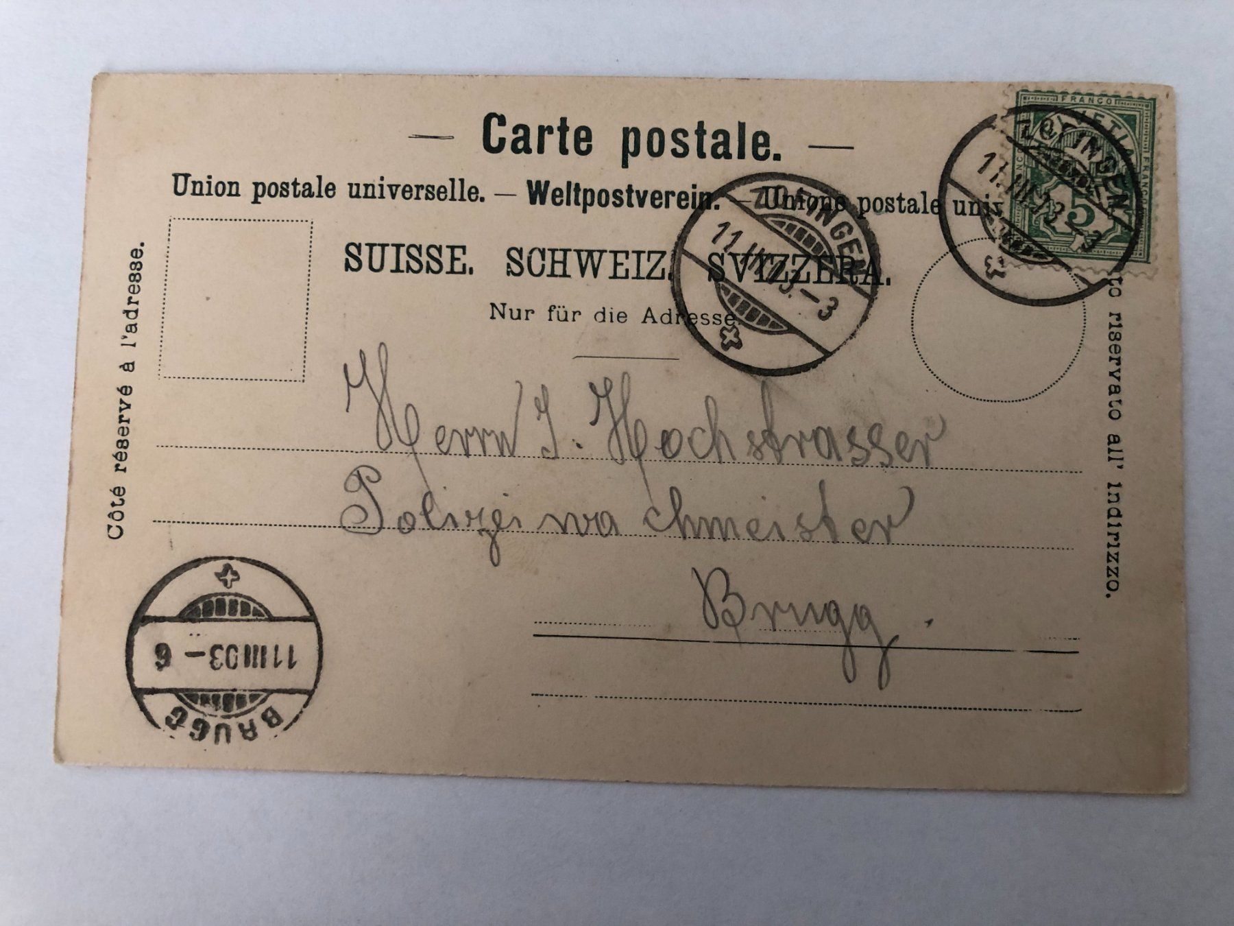 Cartes postales: Gruss aus Zofingen Oberer Eingang 1903 – D'occasion à Pfäffikon ZH par Waltoversand 1