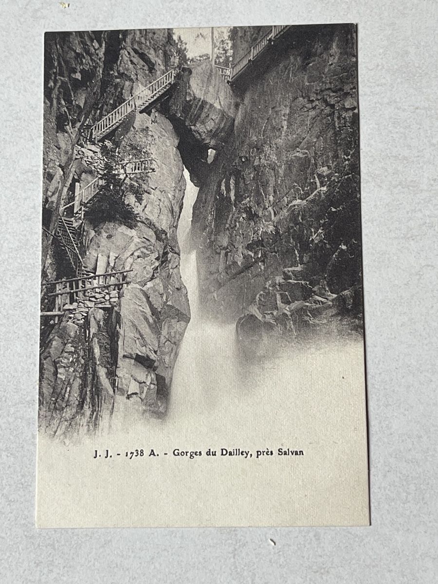 Cartoline postali: Gorges du Dailley, Salvan – Usato da Strengelbach venduto da Aschatan5