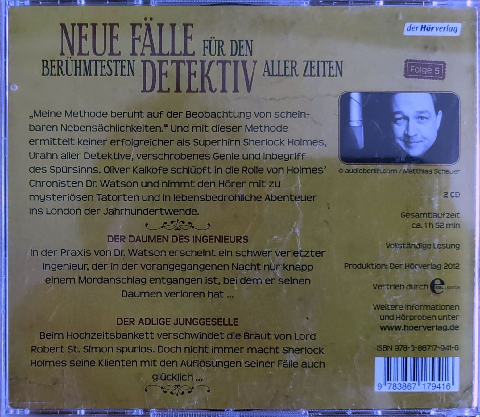 Audiolibri: Die Abenteuer des Sherlock Holmes; Lesung (2 CD's) – Usato da Burg AG venduto da Franklin5736 1