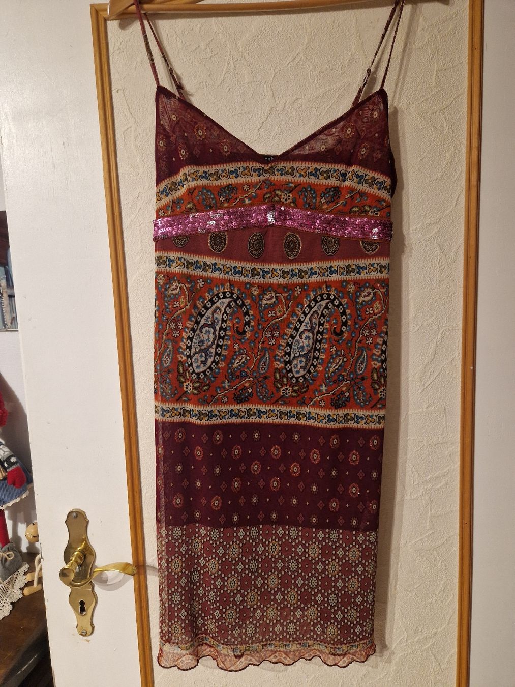 Zebra Kleider: Robe léger doublée avec paillettes – Neu (gemäss Beschreibung) aus SAXON von Mariposita1428