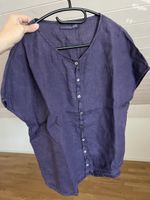 ELEMENTE Clemente Leinenbluse, Lila, Grösse L / XL