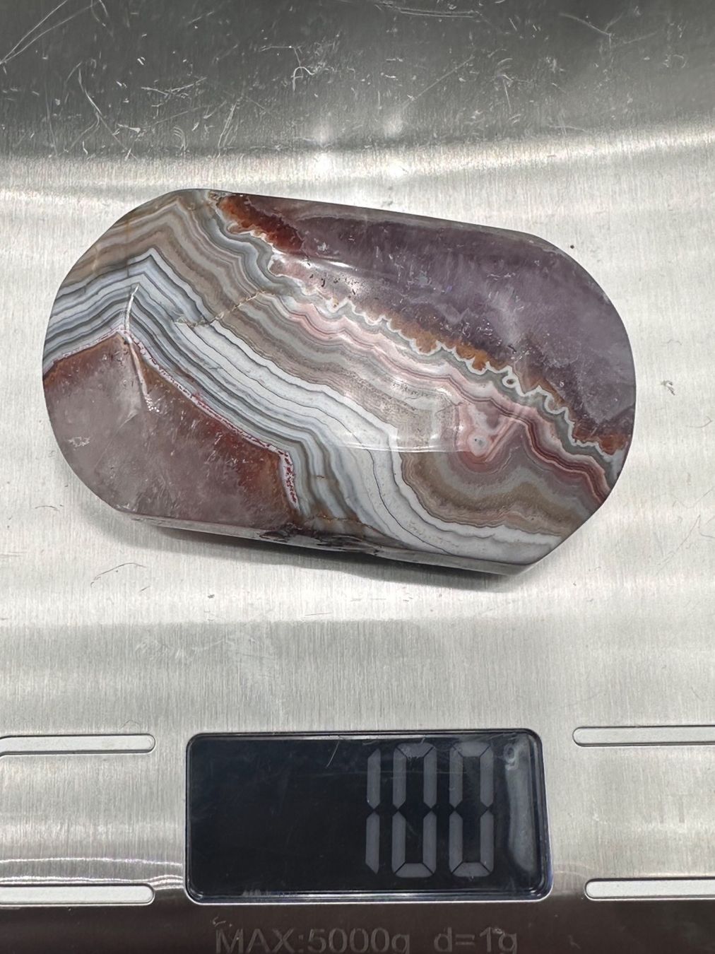 Minerali & Pietre curative: Amethyst mit Achat Handschmeichler Heilstein – Nuovo e nell'imballaggio originale da Männedorf venduto da Handschmeichler 5
