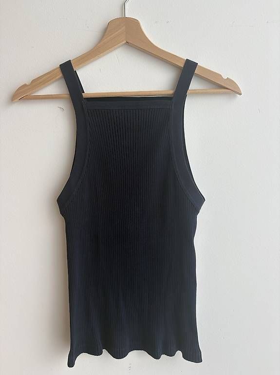 Top: Massimo Dutti Ripp-Top Navy Gr. S – Usato da Schaffhausen venduto da Miorajah
