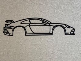 Auto Silhouette Metall Porsche 911 GT3