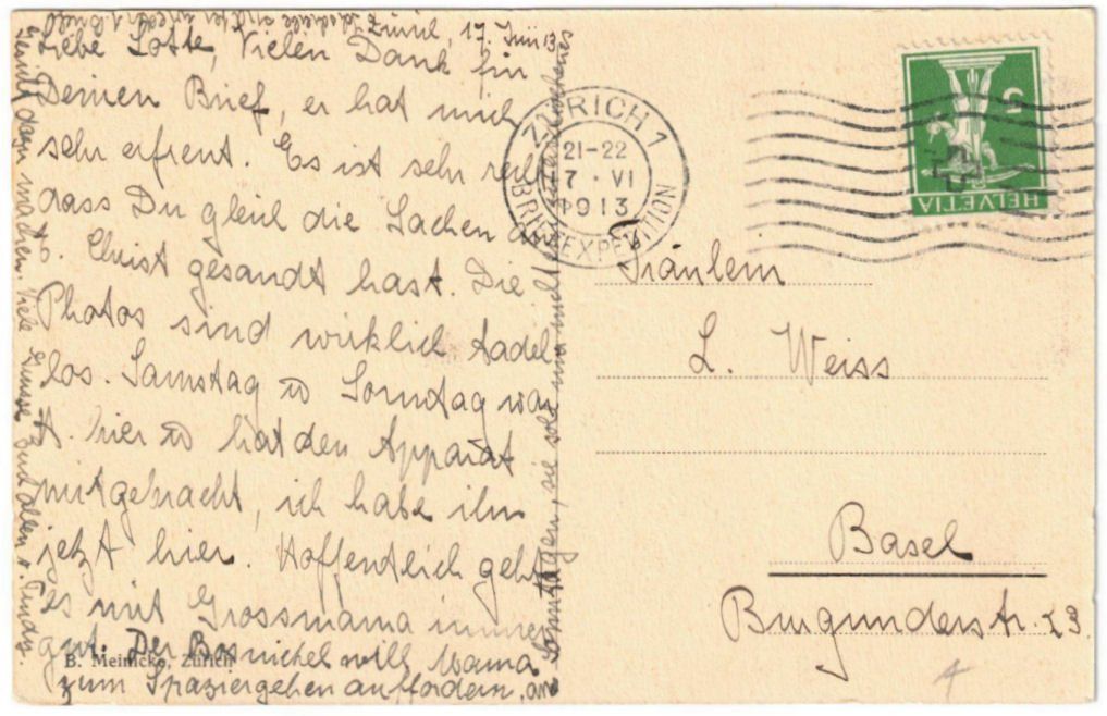 Cartoline postali: Zürich - Dolder mit Standseilbahn – Usato da Binningen venduto da Mountainrider 1