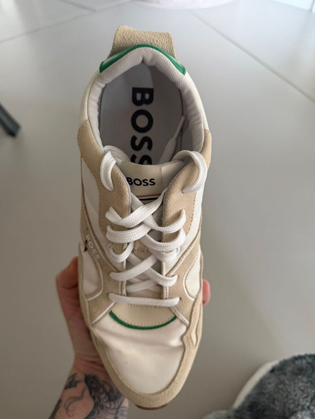 Hugo Boss Scarpe da uomo: Basket Hugo Boss beige – Usato da Genève venduto da Rachelp13 1