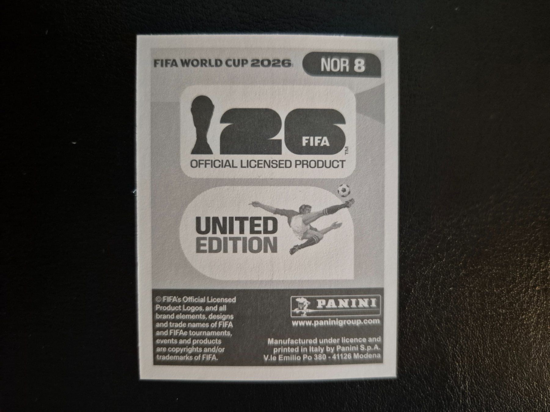 Panini Carte collezionabili: Panini WM 26 NOR 8 – Nuovo (secondo la descrizione) da Rorschacherberg venduto da AJ3108 1