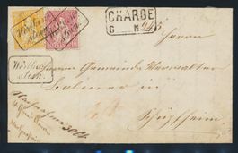 Brief Stempel Werthenstein im Rahmen , Sitzende Hevetia