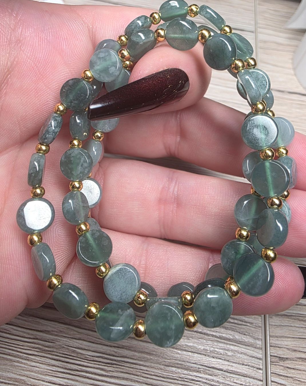 Mineralien & Heilsteine: Jadeit Armband 💚✨ – Neu und originalverpackt aus Matzingen von Shay_Crystalz