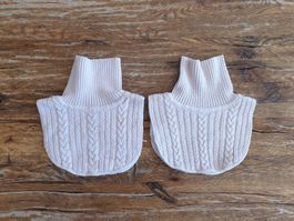 Lot de 2 plastrons en maille côtelée H&M, fille, 92/140