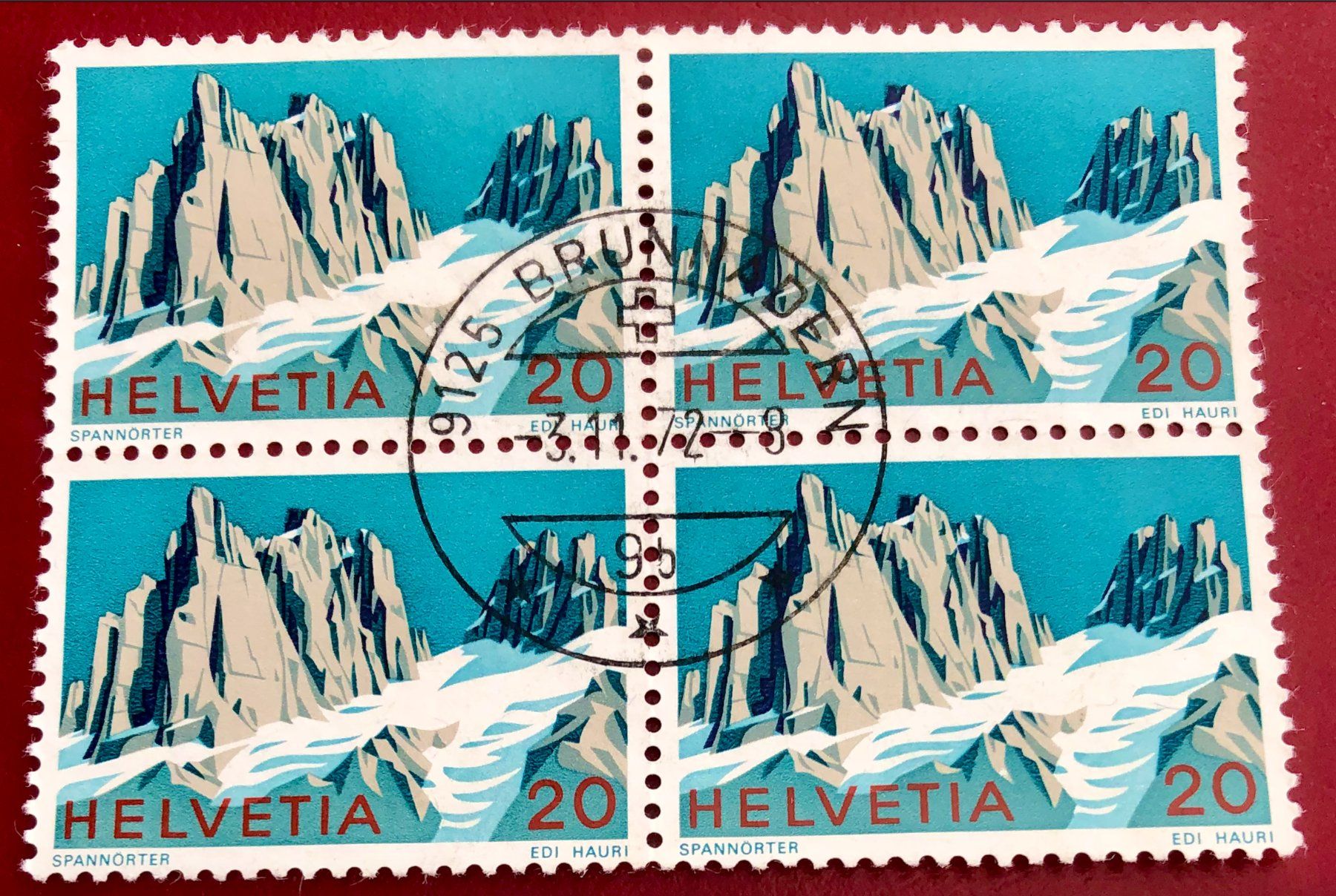 Tutti i francobolli: 4 er Block Nr.516 mit Stempel     – Usato da Aarau venduto da Billa007