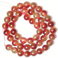 1 Strang echte Wassermelonen Turmalin Perlen 8 mm