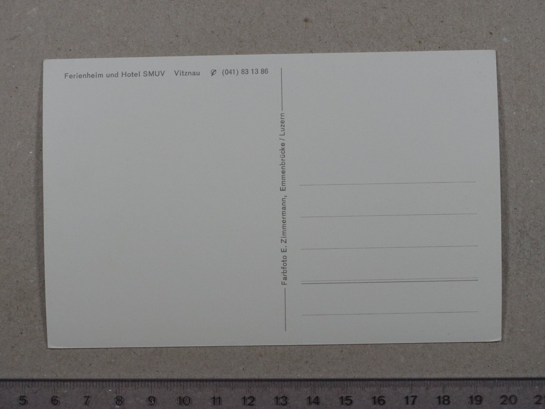 Cartoline postali: Vitznau, Ferienheim und Hotel SMUV – Usato da Lenzburg venduto da fh1 1