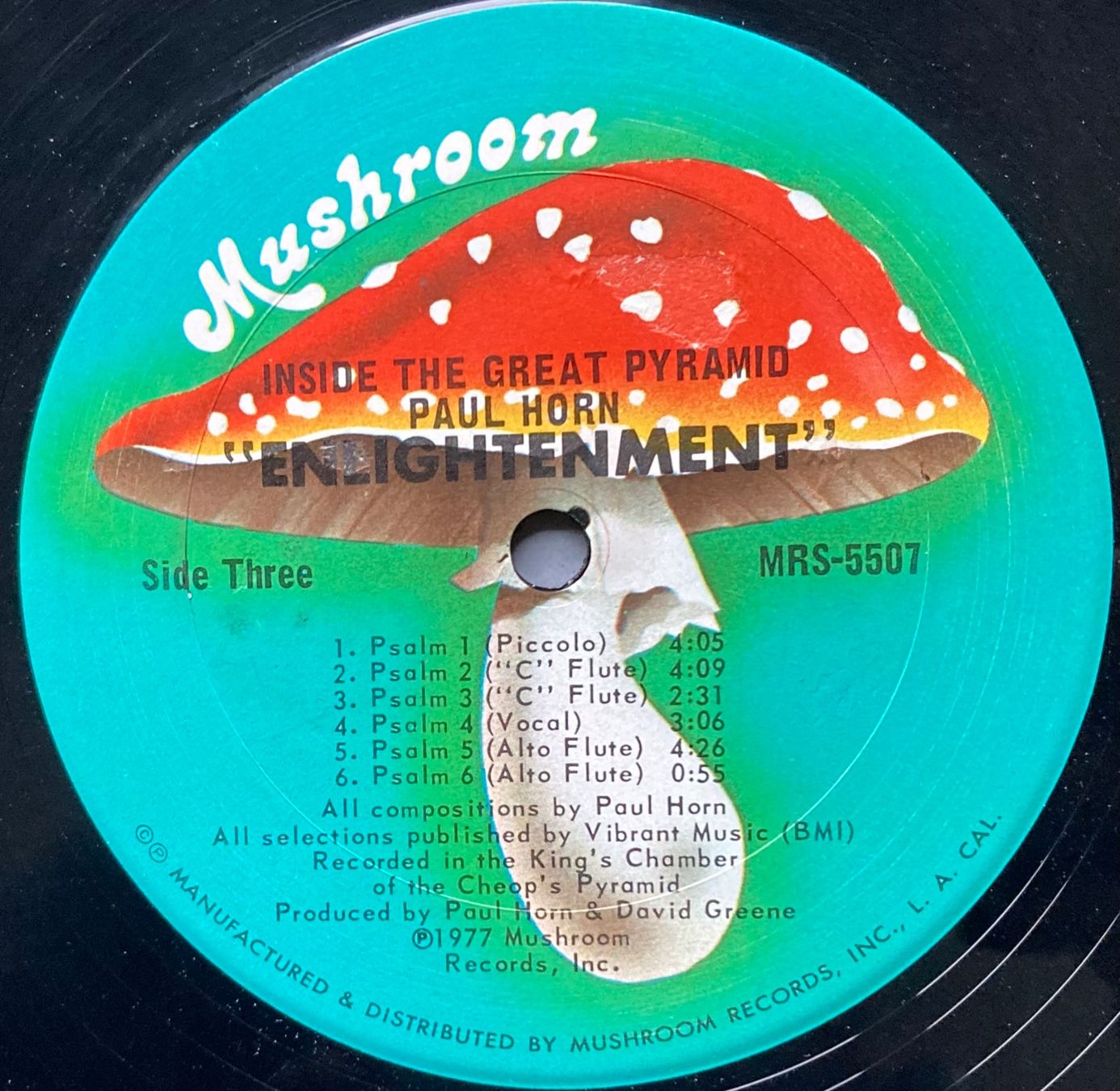 Vinyles: PAUL HORN - INSIDE THE GREAT PYRAMID – D'occasion à Poliez-Pittet par Newtown-Records 4