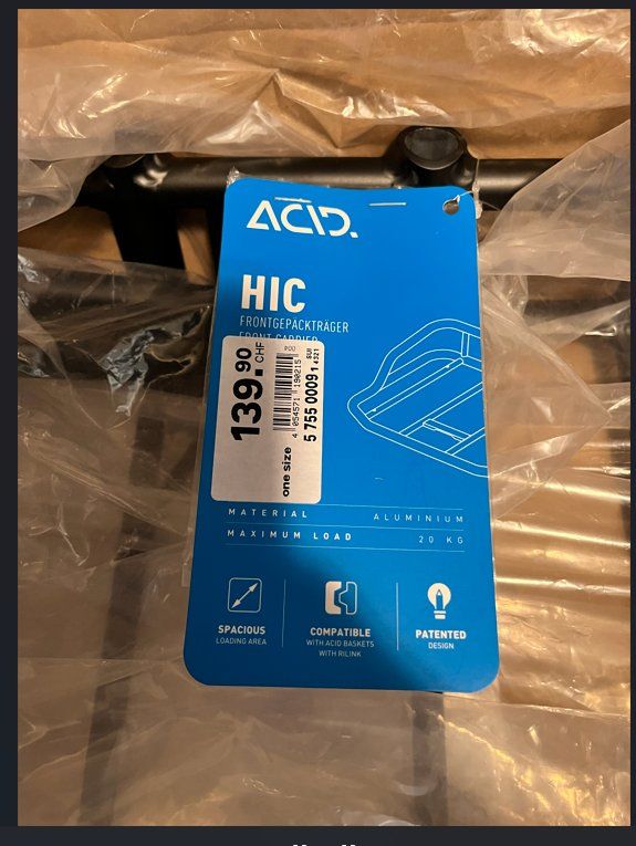 Ersatzteile: ACID HIC RILink Frontgepäckträger – Neu und originalverpackt aus Adliswil von gam_5dfw 1