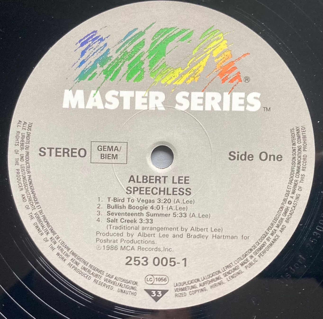 Vinyles: ALBERT LEE - SPEECHLESS – D'occasion à Poliez-Pittet par Newtown-Records 2