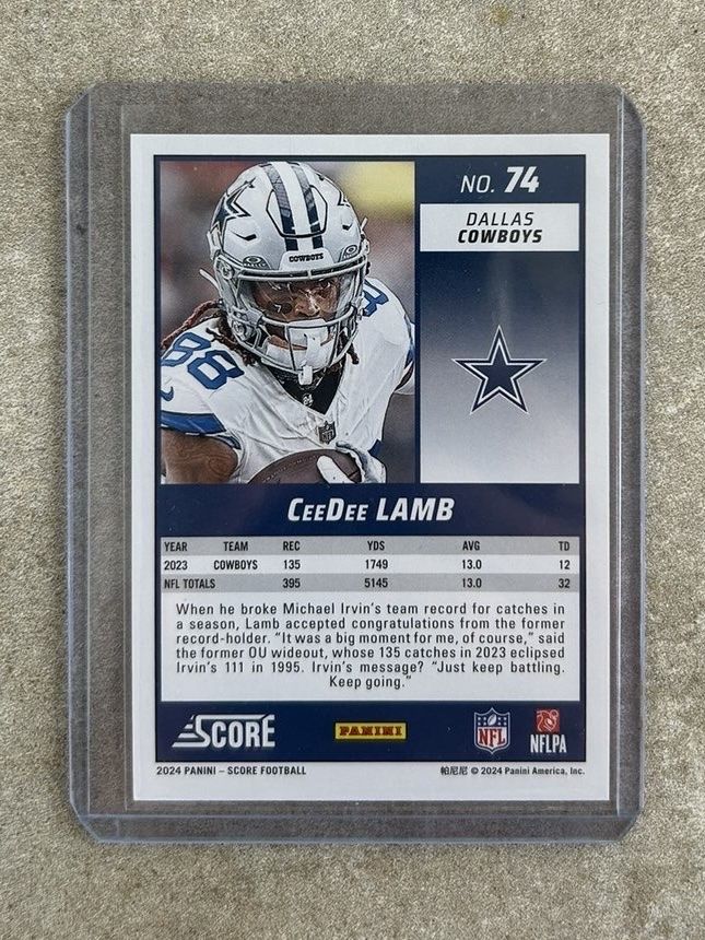 NFL Sammelbilder & Trading cards: 2024 Panini Score Ceedee Lamb Orange refractor /630🔥 – Gebraucht aus Chavannes-des-Bois von tr_sportscards 1